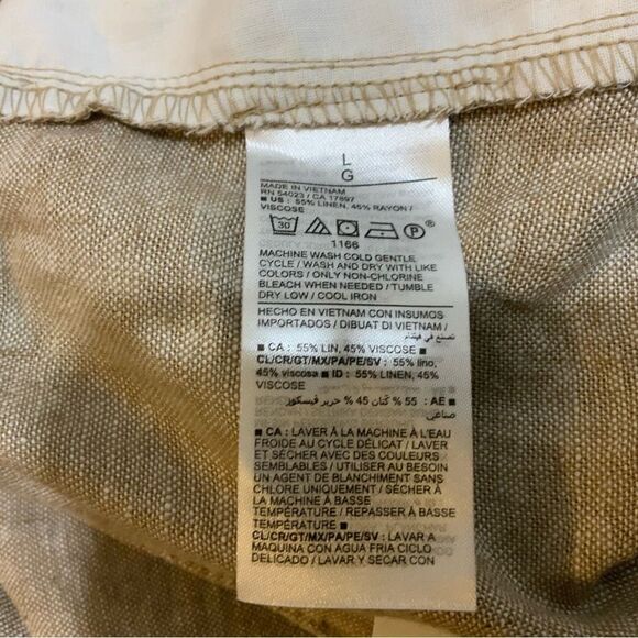 Old Navy high waisted  Linen-Blend Shorts -- 3.5-inch inseam L NEW - Picture 9 of 9